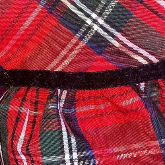 Wonder Nation GUC Girls Christmas Dress Red Classic Festive Gingham Plaid 3T - Picture 5 of 10